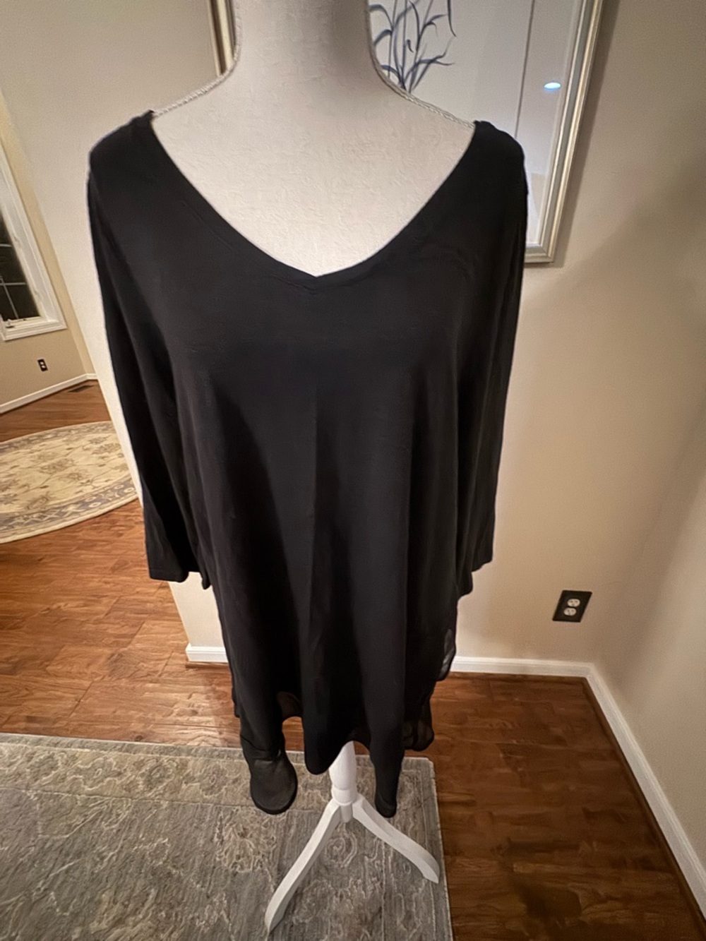 Soft Surroundings Black V-Neck Tunic